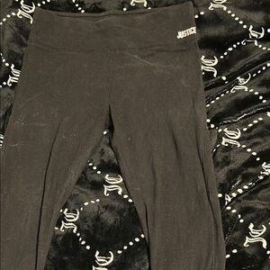 Justice Kids Black Leggings